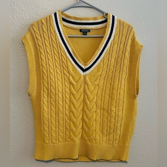 🌟 Wild fable yellow knit sweater unisex size small - Picture 3 of 5